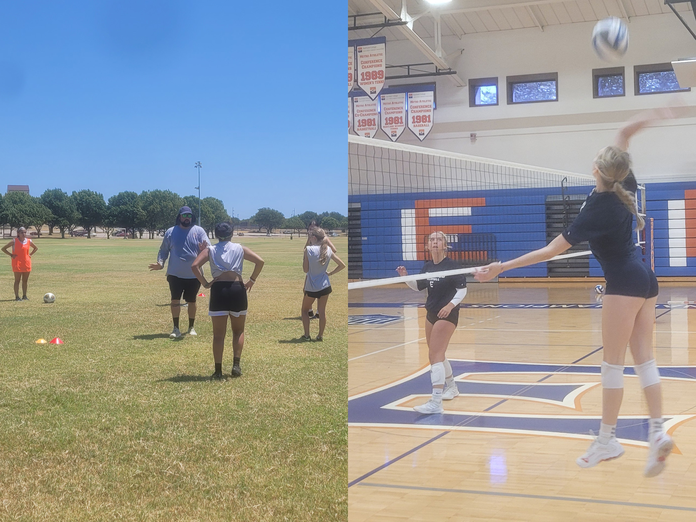 Dallas College Eastfield's women's soccer team opens the season Aug. 23. The volleyball team will begin play Aug. 25.