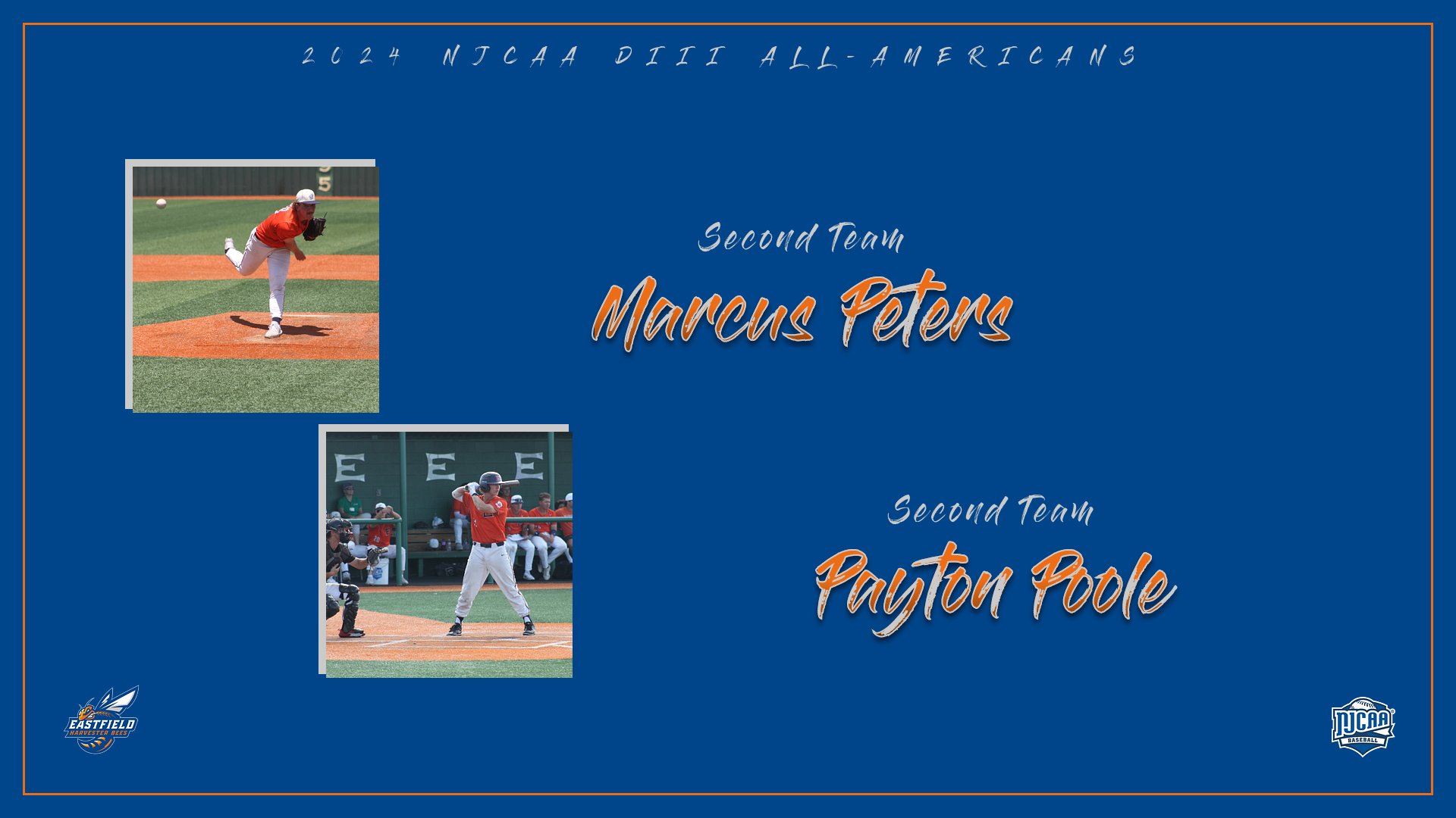 Peters, Poole NJCAA DIII Second Team-Americans