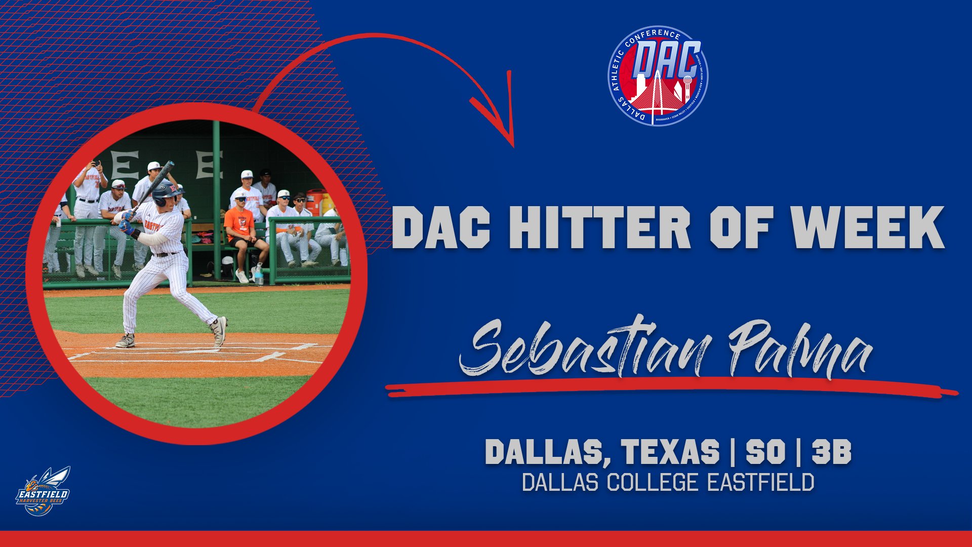 Palma Collects 6th DAC Hitter of Week Honor