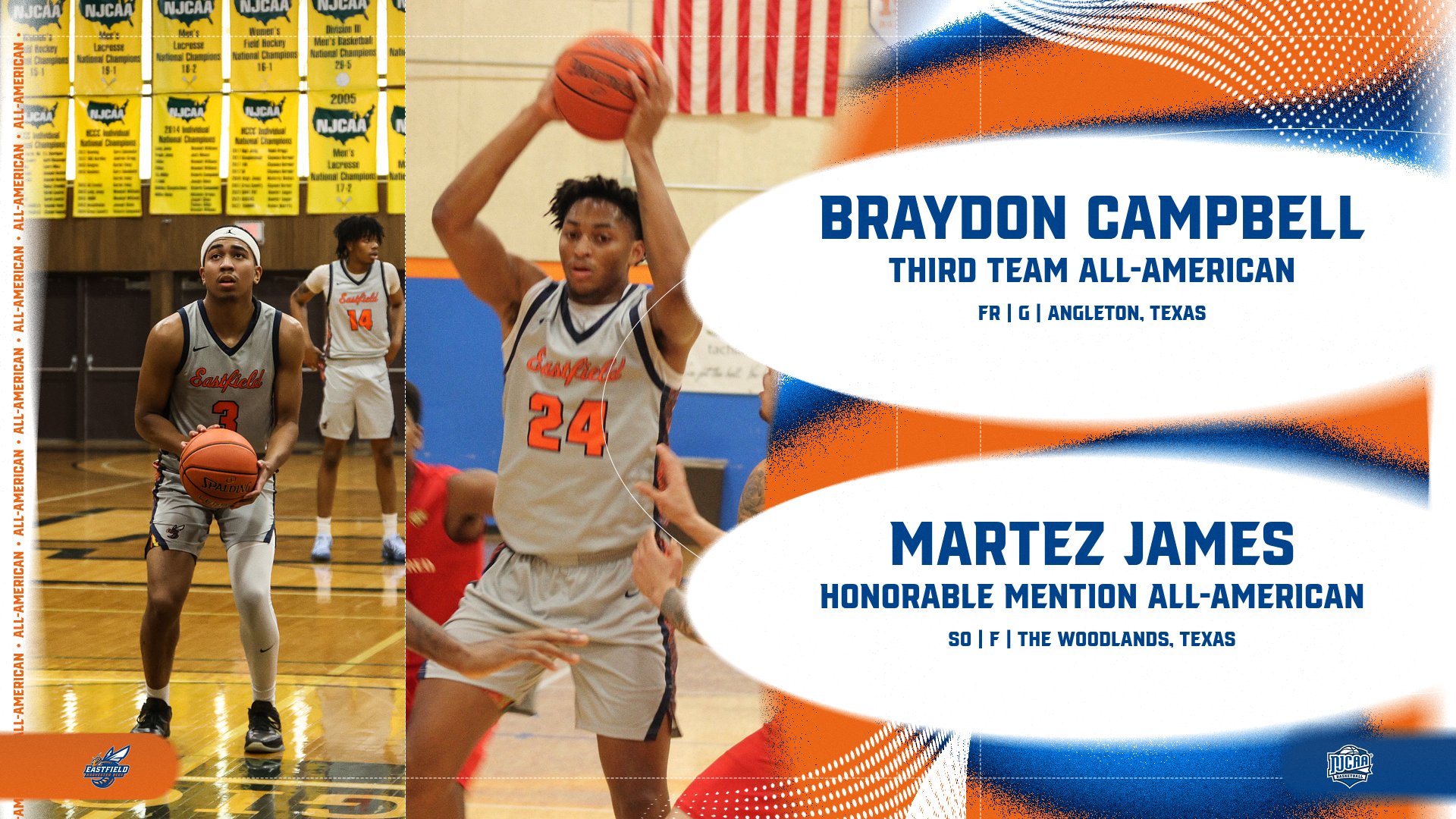 Campbell, James Earn All-America Honors