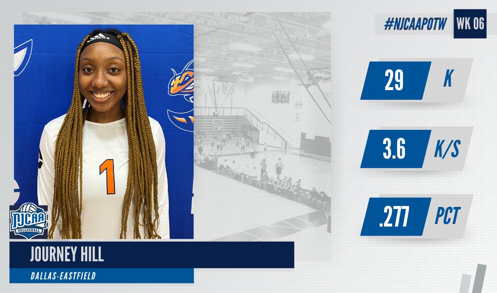 Journey Hill named NJCAA Offensive National Player of the Week