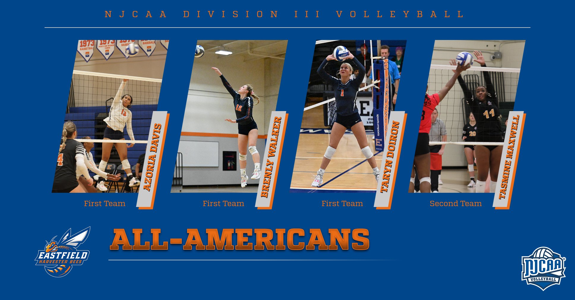 Harvester Bees Sting Four Times in All-America Honors
