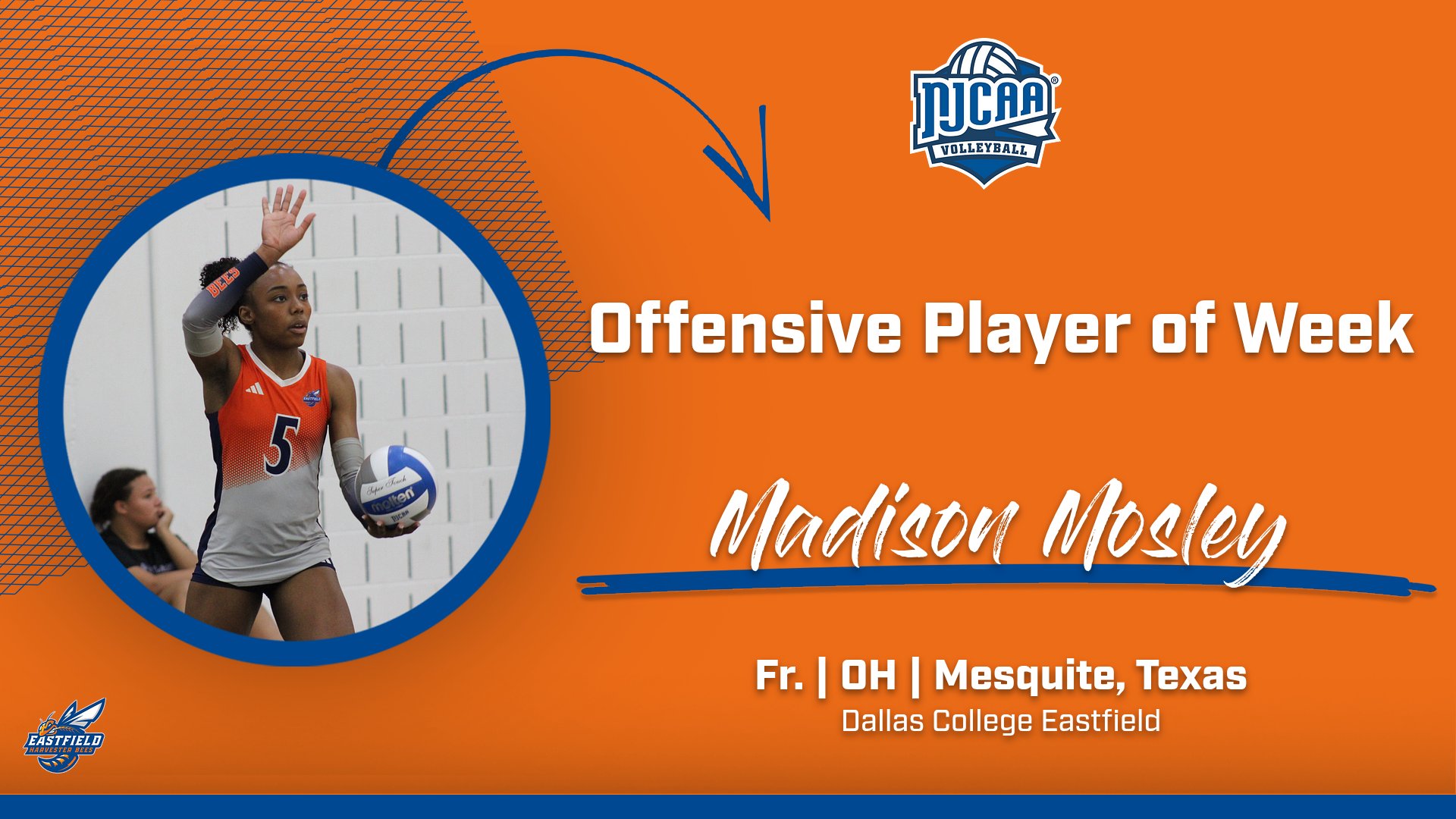 Mosley Picked as National Offensive Player of Week